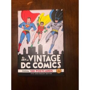 The Art of DC Comics 75th Anniversary Edition 100 Postcards Box Set Vintage Art